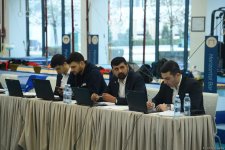 Проходит заключительный соревновательный день чемпионата Азербайджана и первенства Баку по мужской и женской спортивной гимнастике (ФОТО)