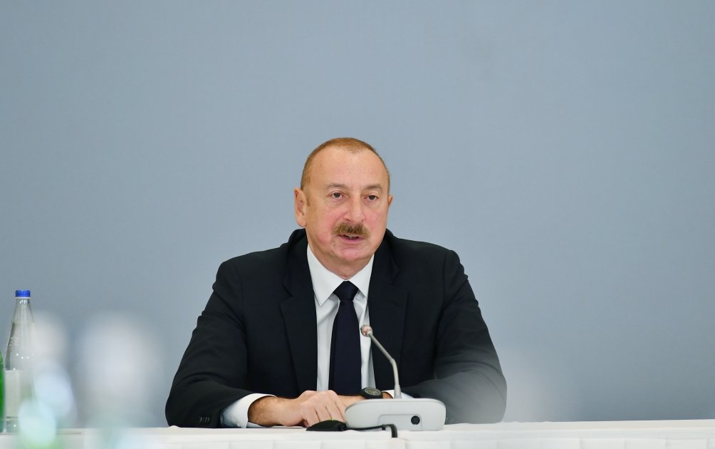 President Ilham Aliyev attends "Karabakh: Back Home After 30 Years. Accomplishments and Challenges" int'l forum (PHOTO/VIDEO)