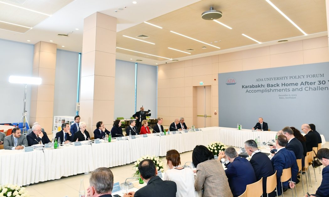 President Ilham Aliyev attends "Karabakh: Back Home After 30 Years. Accomplishments and Challenges" int'l forum (PHOTO/VIDEO)