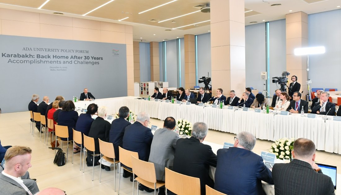 President Ilham Aliyev attends "Karabakh: Back Home After 30 Years. Accomplishments and Challenges" int'l forum (PHOTO/VIDEO)