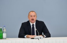 President Ilham Aliyev attends "Karabakh: Back Home After 30 Years. Accomplishments and Challenges" int'l forum (PHOTO/VIDEO)