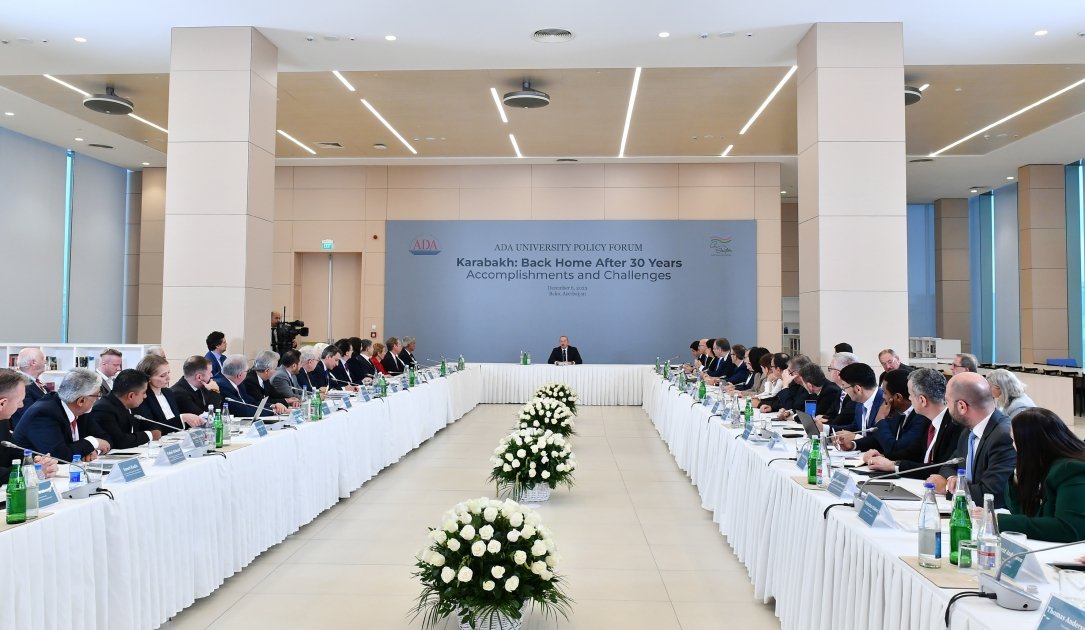 President Ilham Aliyev attends "Karabakh: Back Home After 30 Years. Accomplishments and Challenges" int'l forum (PHOTO/VIDEO)