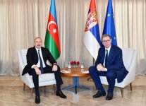 Состоялась встреча Президента Ильхама Алиева с Президентом Сербии Александаром Вучичем (ФОТО)
