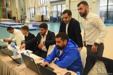 В Баку проходят соревнования чемпионата Азербайджана по прыжкам на батуте и акробатической дорожке (ФОТО)