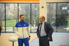В Баку проходят соревнования чемпионата Азербайджана по прыжкам на батуте и акробатической дорожке (ФОТО)