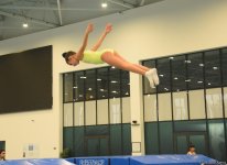 В Баку проходят соревнования чемпионата Азербайджана по прыжкам на батуте и акробатической дорожке (ФОТО)