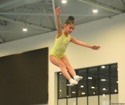 В Баку проходят соревнования чемпионата Азербайджана по прыжкам на батуте и акробатической дорожке (ФОТО)