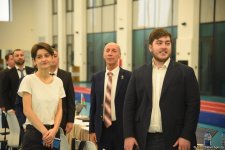 В Баку проходят соревнования чемпионата Азербайджана по прыжкам на батуте и акробатической дорожке (ФОТО)