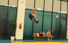 В Баку проходят соревнования чемпионата Азербайджана по прыжкам на батуте и акробатической дорожке (ФОТО)
