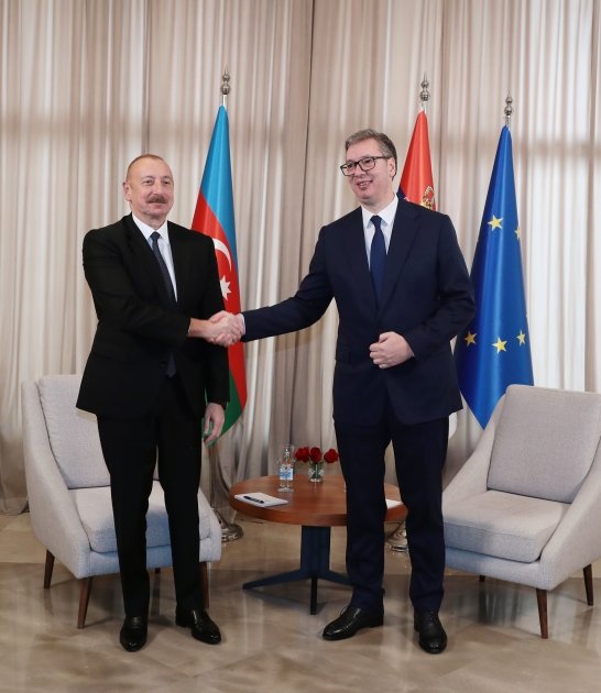 Состоялась встреча Президента Ильхама Алиева с Президентом Сербии Александаром Вучичем (ФОТО)