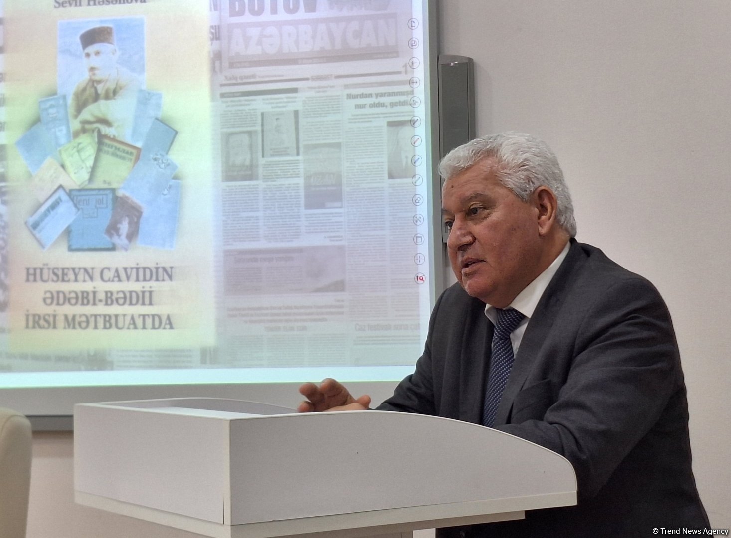 В Баку прошла презентация книги Севиль Гасановой "Hüseyn Cavidin ədəbi-bədii irsi mətbuatda" (ФОТО)