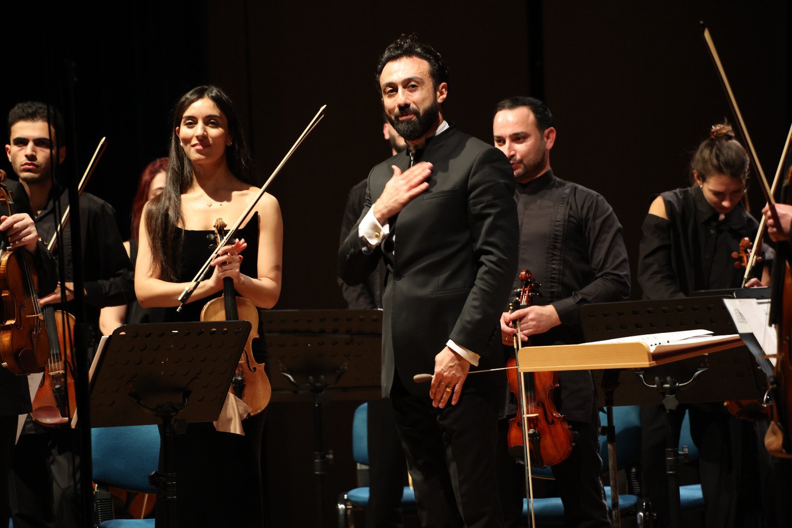 Две страны, два оркестра - Kremerata Baltika и Baku Chamber Orchestra. Грандиозный концерт в Анкаре (ФОТО)