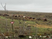 Anti-tank cut, metal spikes, razor wire, mine areas - View of Azerbaijan's Aghdara (PHOTO)