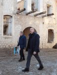 President Ilham Aliyev examines progress of construction works carried out on Garabagh Street in Shusha (PHOTO)