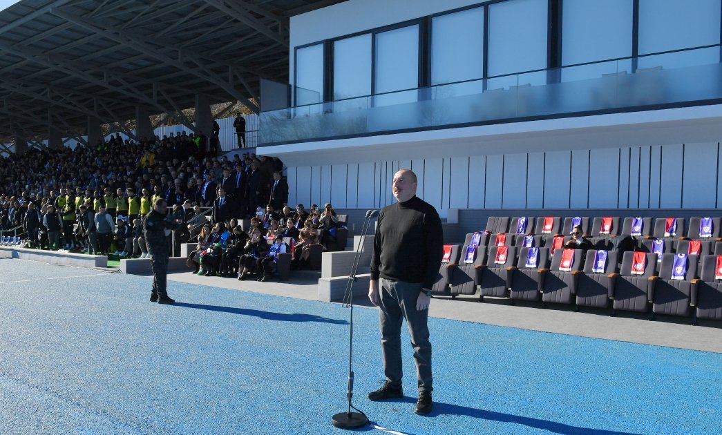 To those who four years ago declared at this stadium "Karabakh is Armenia, and full stop", we have proven that Karabakh is Azerbaijan - President Ilham Aliyev