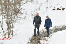President Ilham Aliyev visits Turshsu Spring in Shusha district (PHOTO)