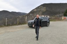 President Ilham Aliyev visits Nakhchivanli village of Khojaly district (PHOTO/VIDEO)