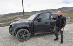 President Ilham Aliyev visits Khanabad village of Khojaly district (PHOTO/VIDEO)