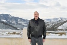 President Ilham Aliyev visits Turshsu settlement in Shusha district (PHOTO)