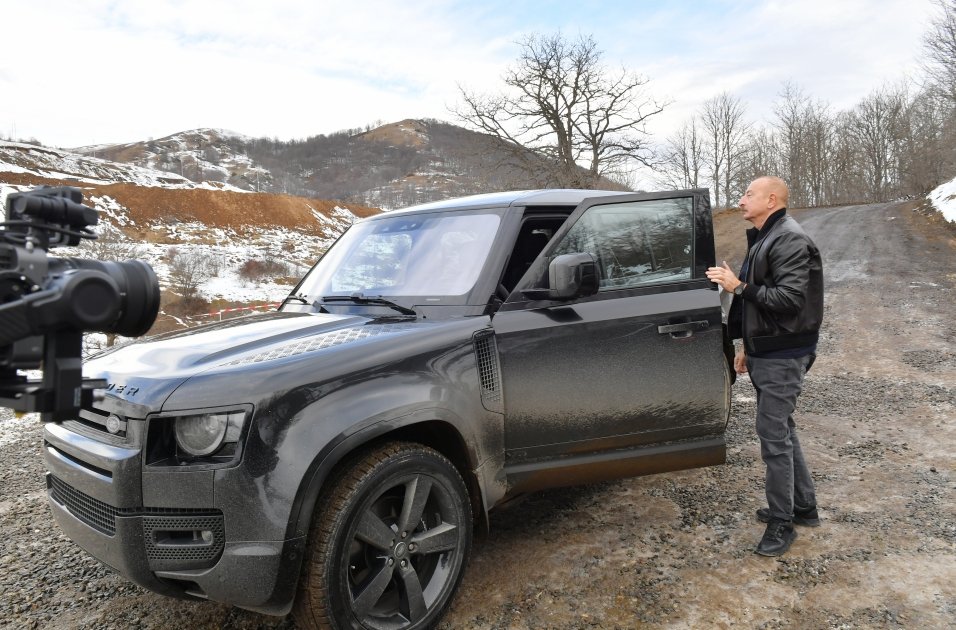 President Ilham Aliyev visits Turshsu Spring in Shusha district (PHOTO)