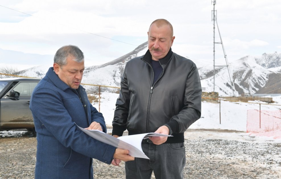 President Ilham Aliyev visits Turshsu settlement in Shusha district (PHOTO)
