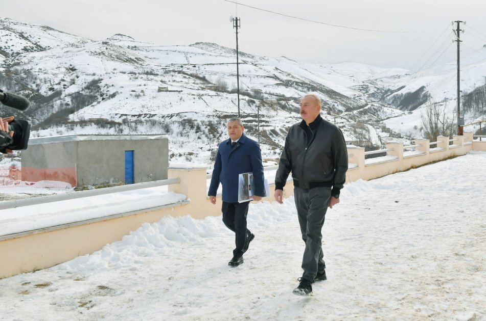 President Ilham Aliyev visits Turshsu settlement in Shusha district (PHOTO)