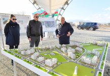 President Ilham Aliyev and First Lady Mehriban Aliyeva participate in ceremony of laying of foundation stone for 4th residential complex in Aghdam (PHOTO/VIDEO)