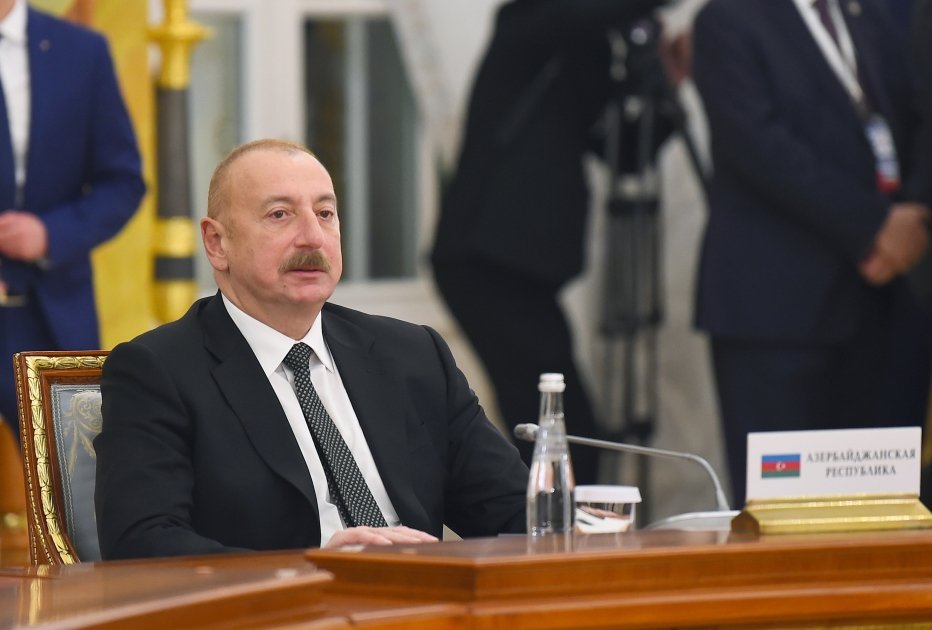 President Ilham Aliyev attends informal meeting of CIS heads of state in Saint Petersburg (PHOTO)