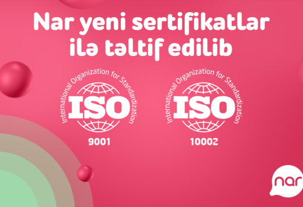 Nar received an international certificate for customer satisfaction