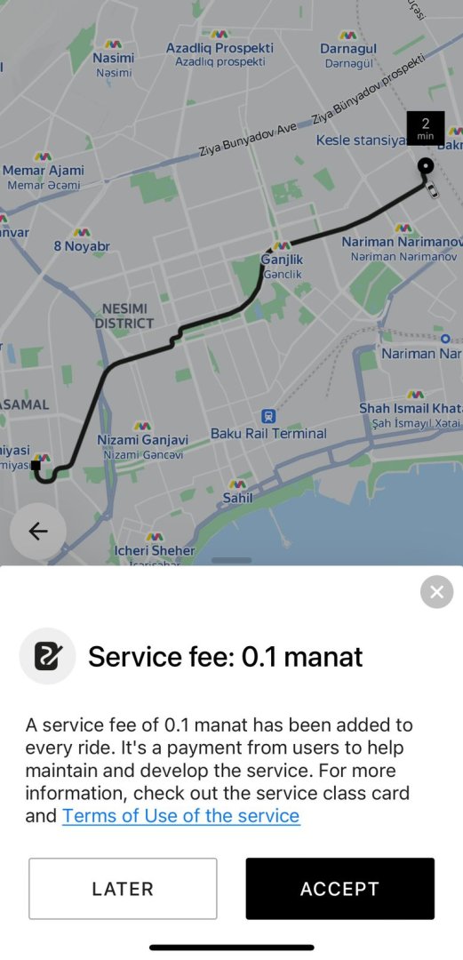 В Азербайджане подорожали тарифы на такси - добавлена плата за обслуживание (ФОТО)