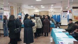 Azerbaijan's Minister of Ecology and Natural Resources votes in presidential election (PHOTO)