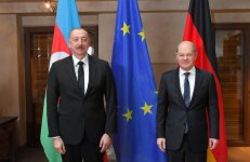 President Ilham Aliyev, German Chancellor Olaf Scholz, Armenian PM hold meeting in Munich (PHOTO/VIDEO)