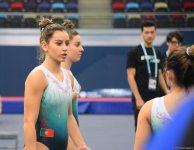 National Gymnastics Arena hosts podium workouts for World Cup trampoline and tumbling competitors (PHOTO)