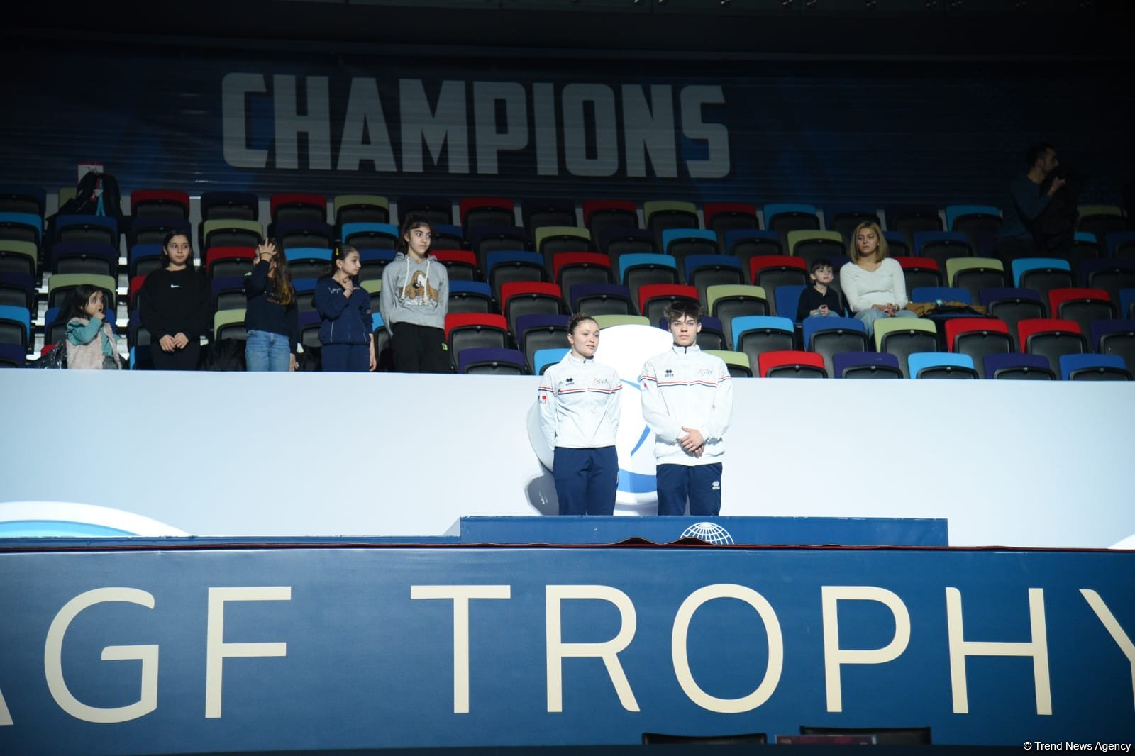 World Cup in Baku: winners of tumbling program receive awards (PHOTO)