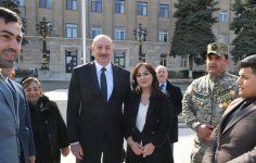 Президент Ильхам Алиев заложил фундамент мемориала жертвам Ходжалинского геноцида и встретился с представителями общественности района (ФОТО/ВИДЕО)
