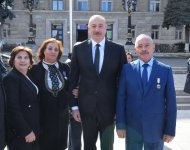 Президент Ильхам Алиев заложил фундамент мемориала жертвам Ходжалинского геноцида и встретился с представителями общественности района (ФОТО/ВИДЕО)