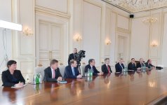 Президент Ильхам Алиев принял делегацию, возглавляемую председателем Восточного комитета немецкой экономики Михаэлем Хармсом (ФОТО/ВИДЕО)