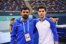 Artistic Gymnastics World Cup athletes hone at Baku's National Gymnastics Arena (PHOTO)