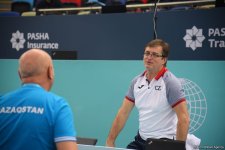 Artistic Gymnastics World Cup athletes hone at Baku's National Gymnastics Arena (PHOTO)