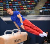 Artistic Gymnastics World Cup athletes hone at Baku's National Gymnastics Arena (PHOTO)