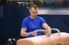 Artistic Gymnastics World Cup athletes hone at Baku's National Gymnastics Arena (PHOTO)