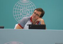 Artistic Gymnastics World Cup athletes hone at Baku's National Gymnastics Arena (PHOTO)