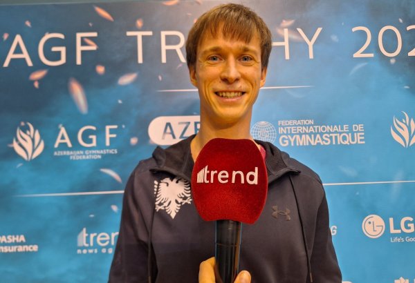 I adore Baku - Albanian gymnast