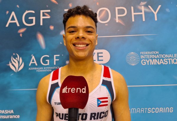 Baku World Cup in Azerbaijan hails world's strong athletes  - Puerto Rican gymnast