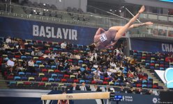 Лучшие моменты второго дня соревнований Кубка мира по спортивной гимнастике в Баку (ФОТО)