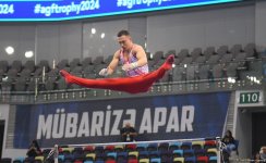 Лучшие моменты второго дня соревнований Кубка мира по спортивной гимнастике в Баку (ФОТО)