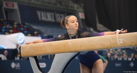 Лучшие моменты второго дня соревнований Кубка мира по спортивной гимнастике в Баку (ФОТО)