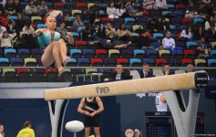 Лучшие моменты второго дня соревнований Кубка мира по спортивной гимнастике в Баку (ФОТО)