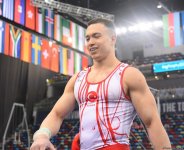 Лучшие моменты второго дня соревнований Кубка мира по спортивной гимнастике в Баку (ФОТО)