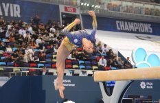 В Баку стартовал заключительный день соревнований Кубка мира FIG по спортивной гимнастике (ФОТО)